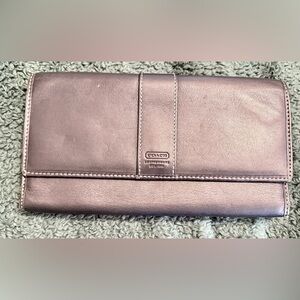 Coach Vintage Hampton Black Trifold Wallet